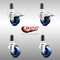 Service Caster 3 Inch 316SS Solid Poly Swivel 1-1/4 Inch Expanding Stem Caster Lock Brake, 2PK SCC-SS316TTLEX20S314-SPUS-2-S-2-114 - alternate 4
